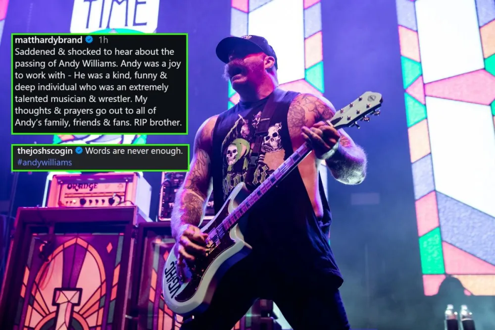 Cena e mundo do wrestling se despedem de Andy Williams, guitarrista do Every Time I Die